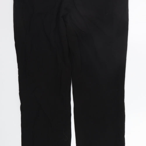BM Womens Black   Trousers  Size 16 L25 in - Elastic Waist Band