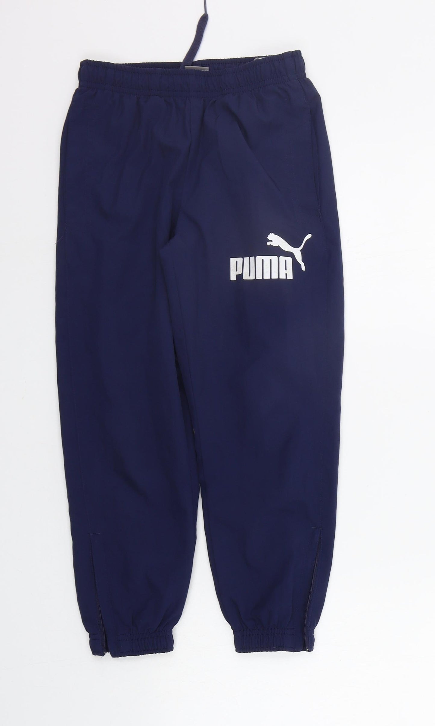 PUMA Boys Blue   Jogger Trousers Size 6 Years - Elastic Waist Band