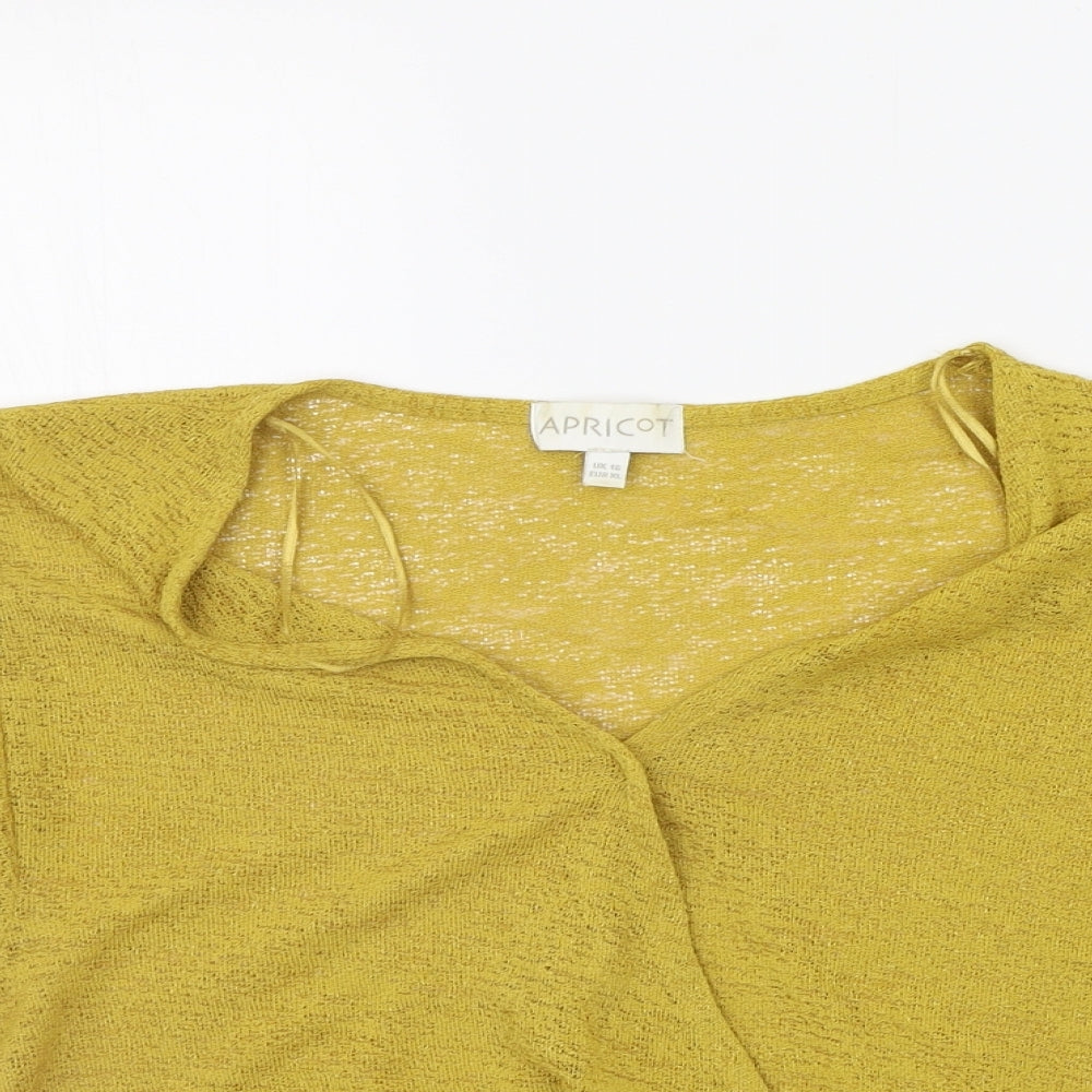 Apricot Womens Yellow   Basic Blouse Size 18