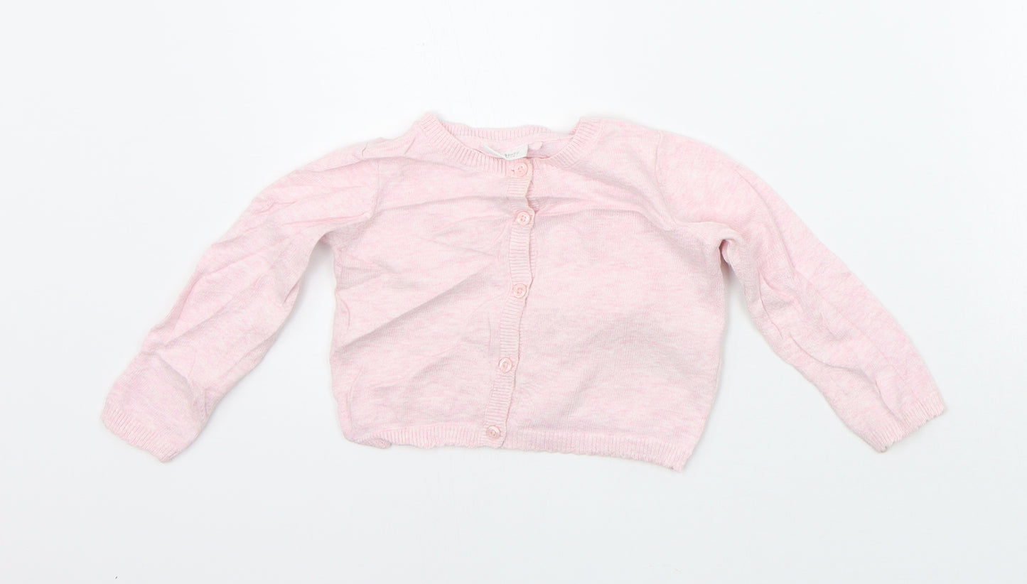 NEXT Girls Pink   Cardigan Jumper Size 12-18 Months