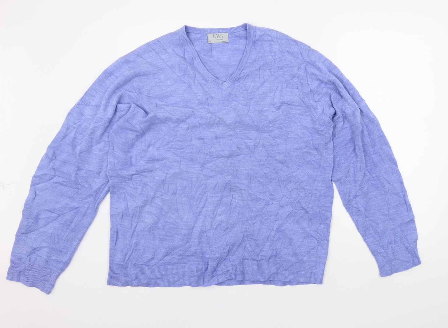 Marks and Spencer Womens Blue   Pullover Jumper Size 2XL