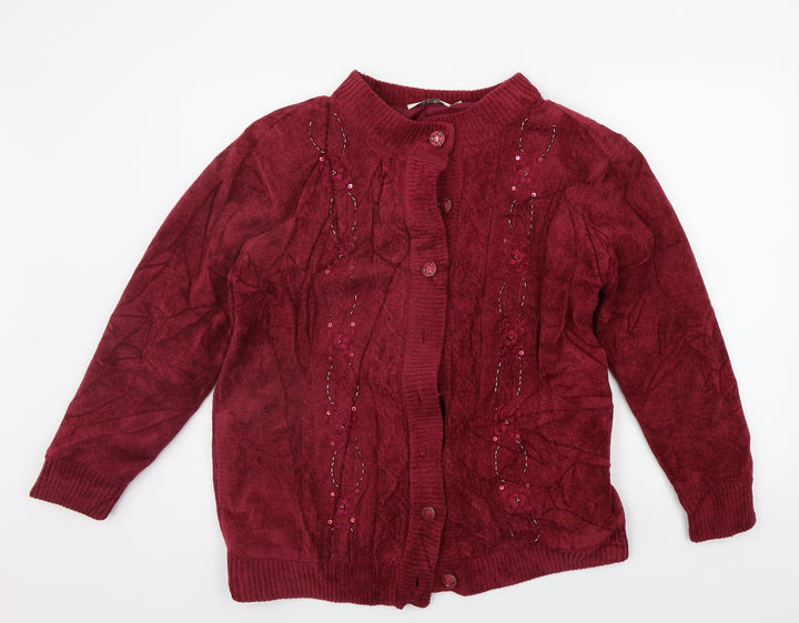 Reflect Collection Womens Red Jacket Coat Size L