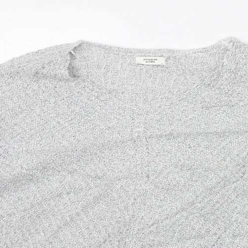 Jaqueline de Yong Womens Grey   Pullover Jumper Size M