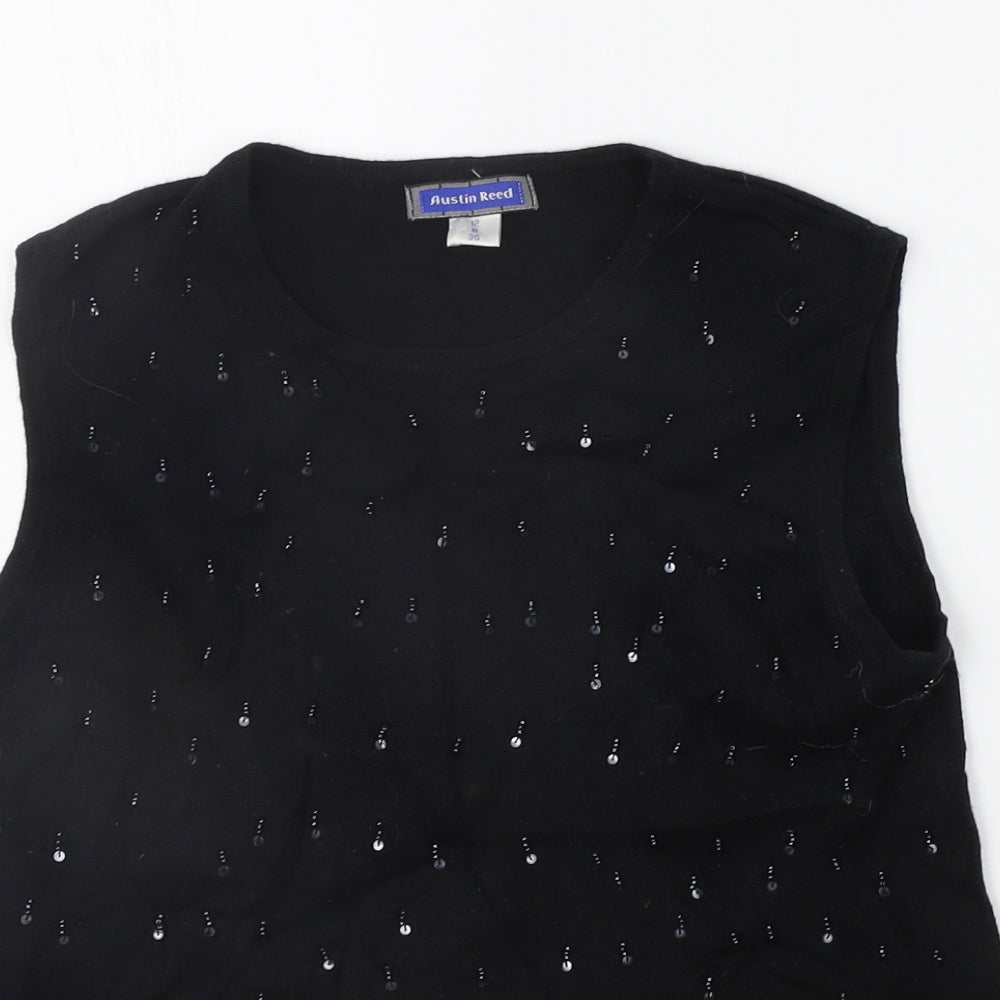 Austin Reed Womens Black   Pullover Jumper Size 12