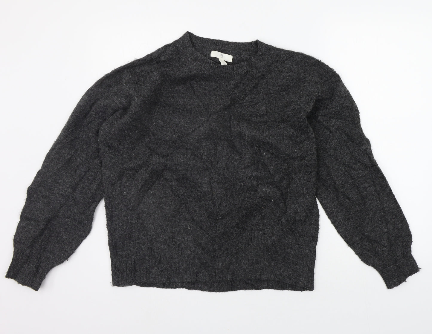 H&M Womens Grey   Pullover Jumper Size S