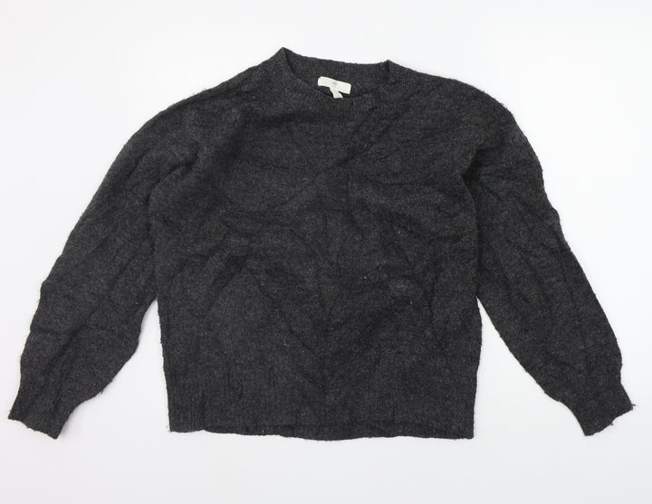 H&M Womens Grey   Pullover Jumper Size S