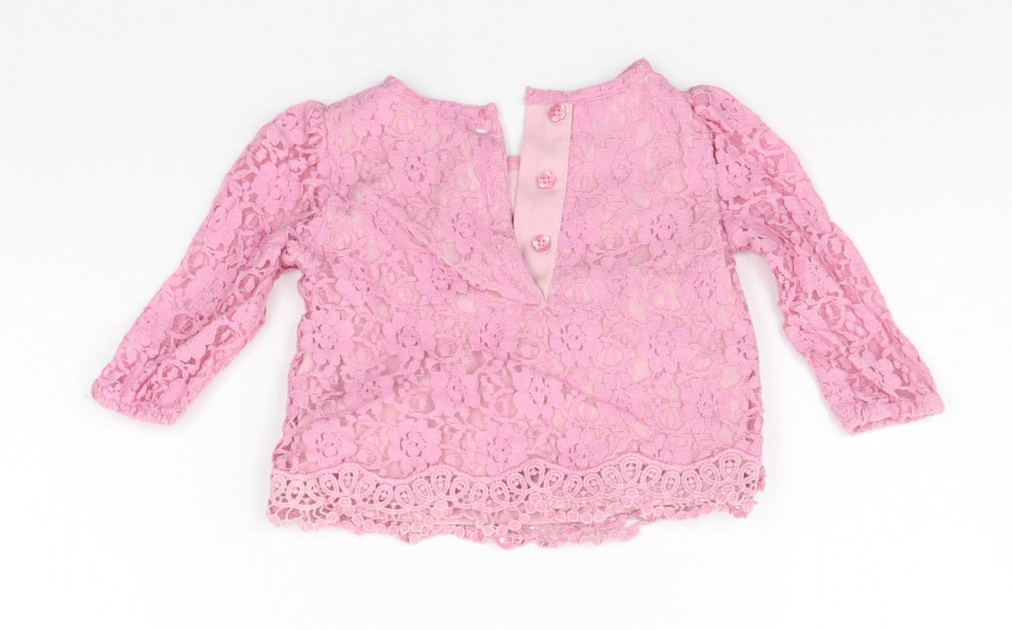 Monsoon Girls Pink   Basic T-Shirt Size 0-3 Months