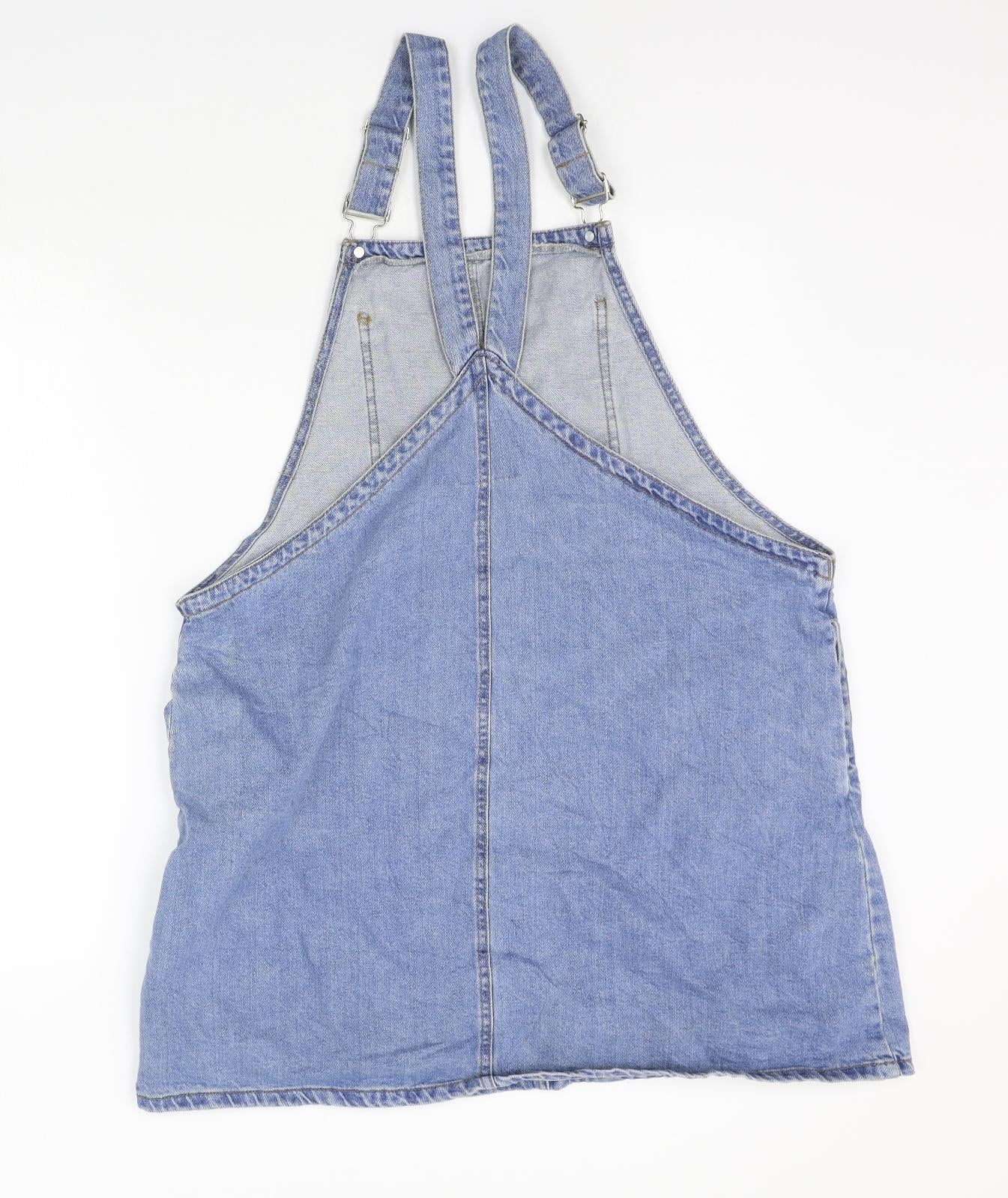 deniem co Womens Blue   Dungaree One-Piece Size 16
