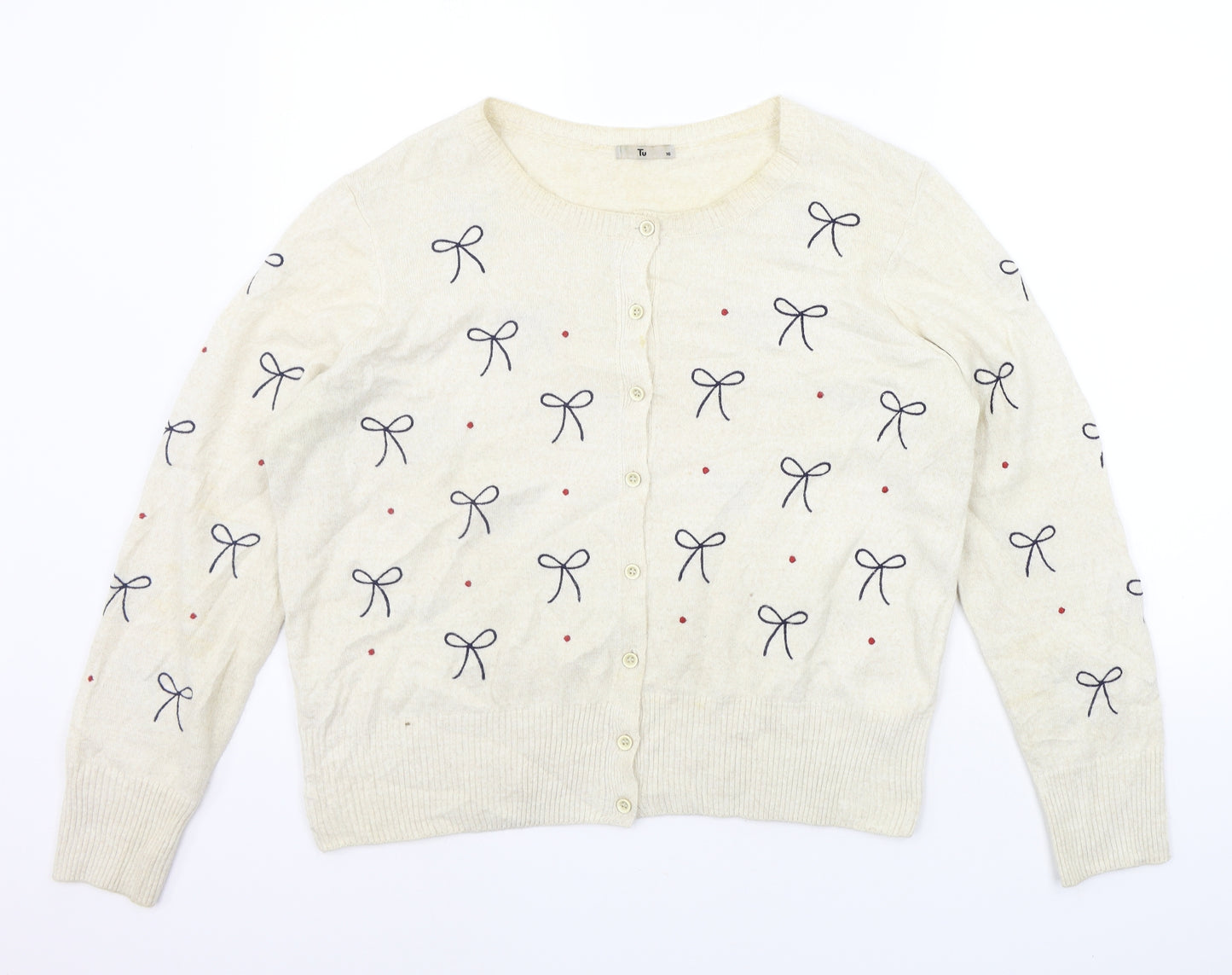 TU Womens Beige   Pullover Jumper Size 16