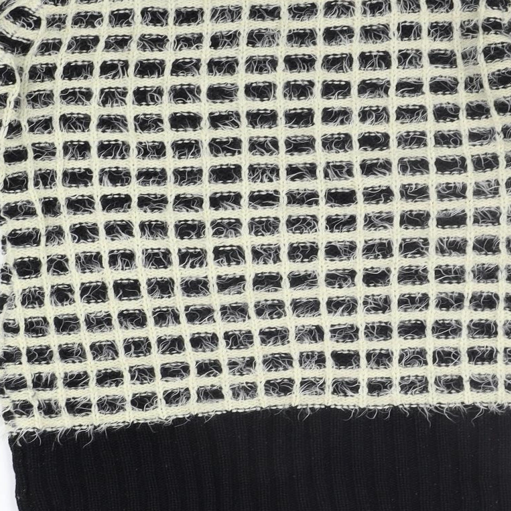 New Look Womens Black Geometric  Jumper Dress  Size M