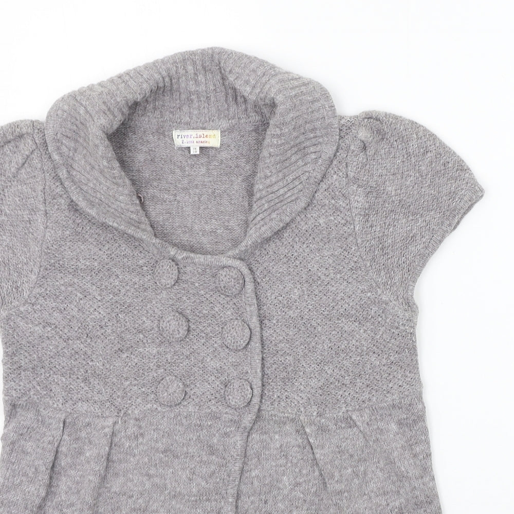 River Island Womens Grey   Cardigan Jumper Size 10
