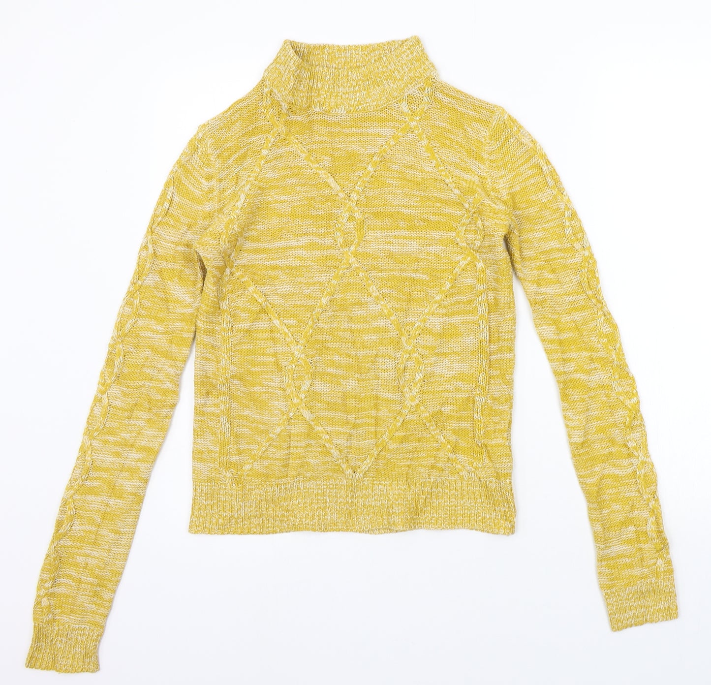Papaya Womens Yellow   Pullover Jumper Size S
