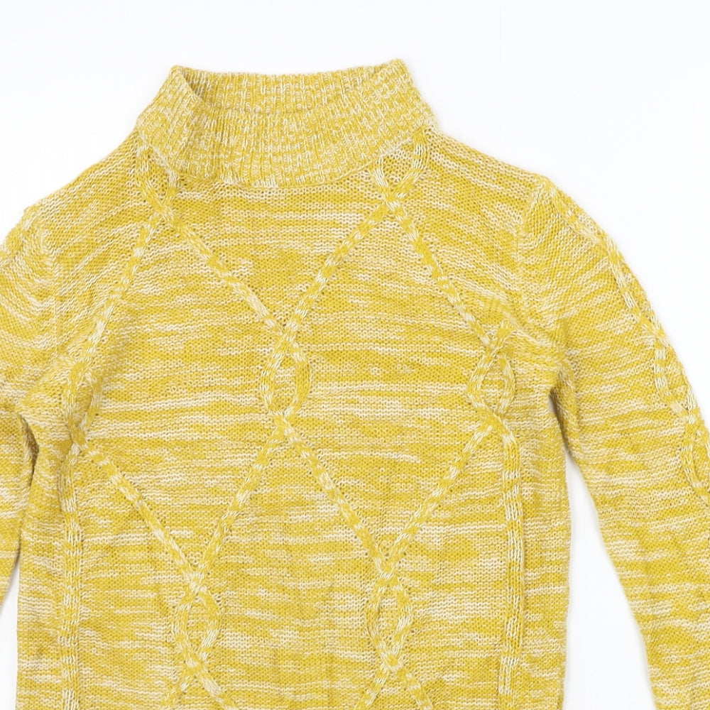 Papaya Womens Yellow   Pullover Jumper Size S