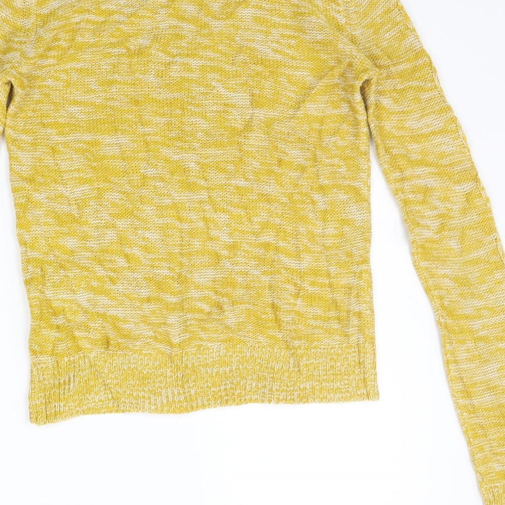 Papaya Womens Yellow   Pullover Jumper Size S