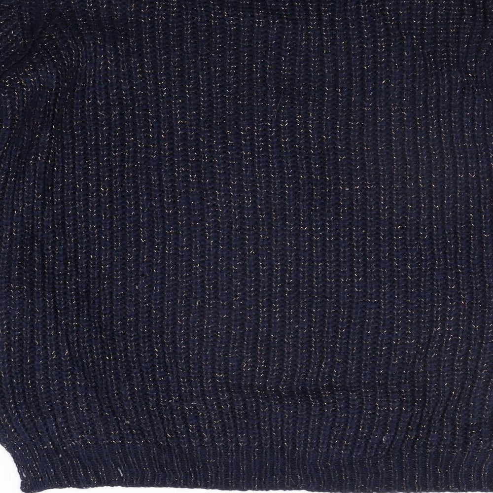 Papaya Womens Blue   Henley Jumper Size L