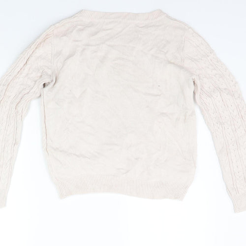 H&M Womens Beige   Pullover Jumper Size M