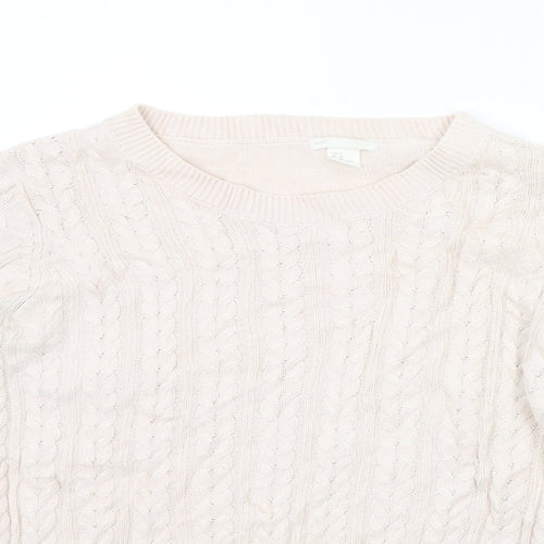 H&M Womens Beige   Pullover Jumper Size M