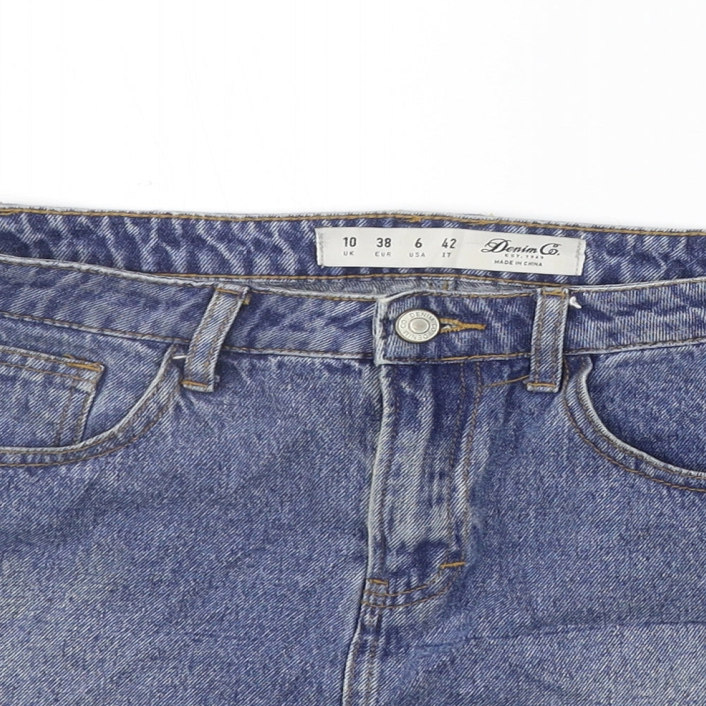 deniem co Womens Blue   A-Line Skirt Size 10