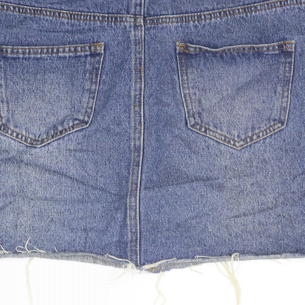 deniem co Womens Blue   A-Line Skirt Size 10