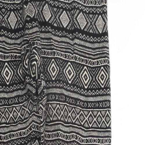 FOREVER 21 Womens Black Geometric  Jogger Trousers Size M L25 in