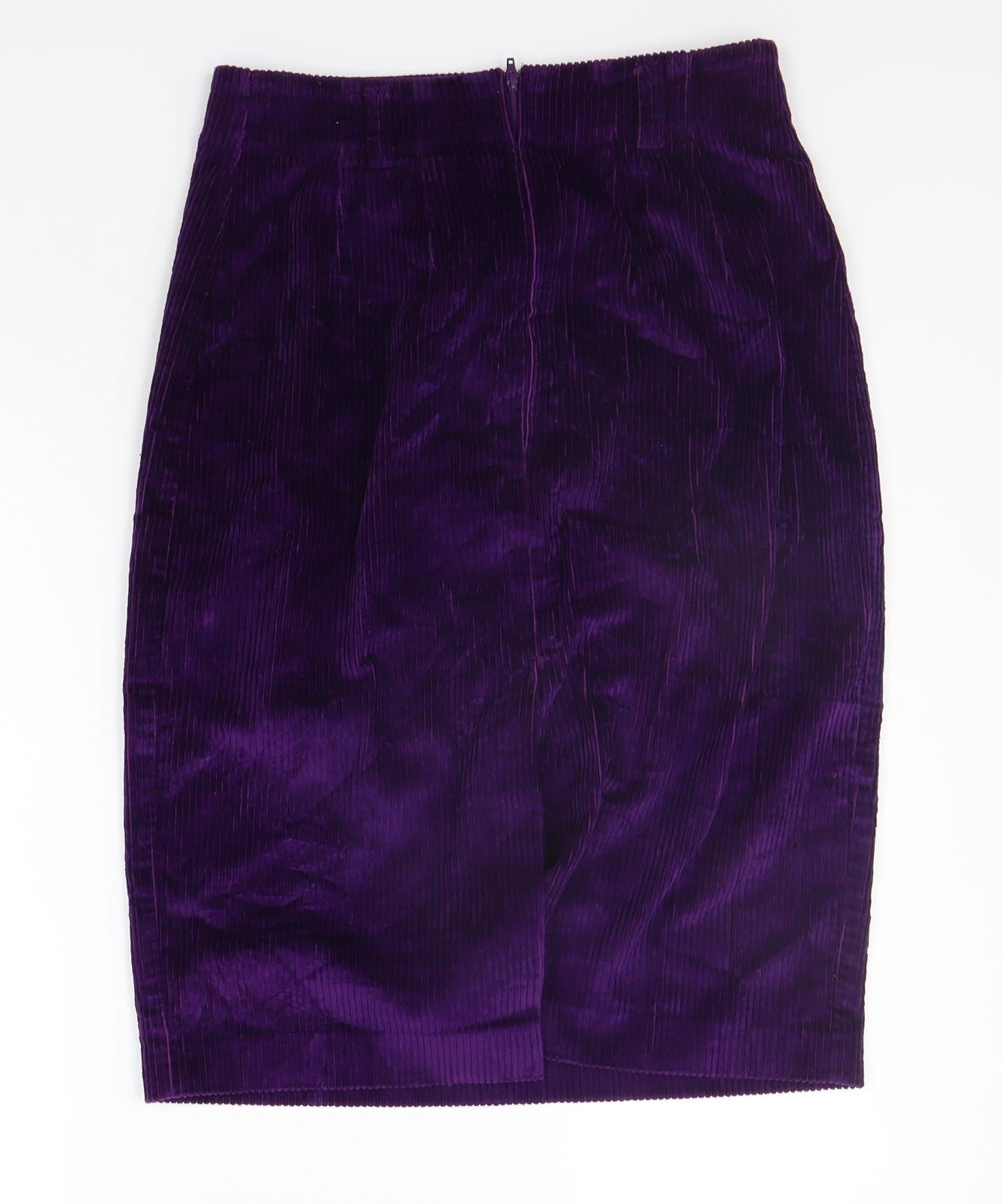 ST MICHAEL Womens Purple   A-Line Skirt Size 12