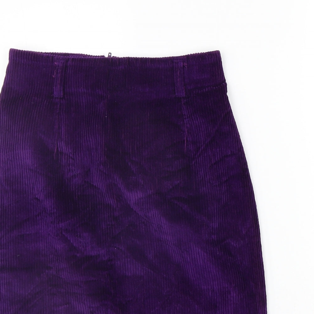 ST MICHAEL Womens Purple   A-Line Skirt Size 12