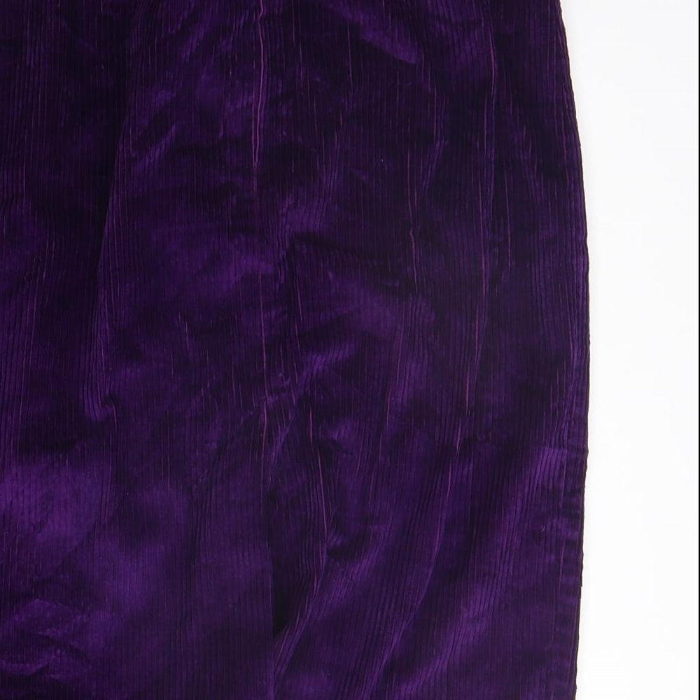 ST MICHAEL Womens Purple   A-Line Skirt Size 12