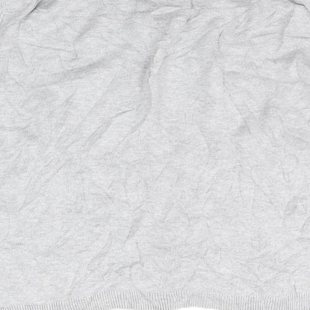 Marks and Spencer Womens Grey Houndstooth  Pullover Jumper Size 12
