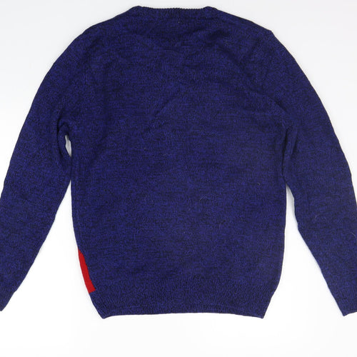 George Mens Black   Pullover Jumper Size M  - Santa