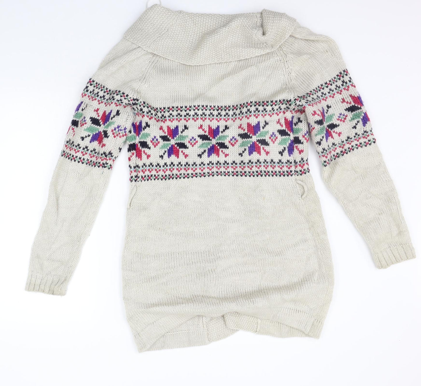 FALMER Womens Beige   Cardigan Jumper Size 8