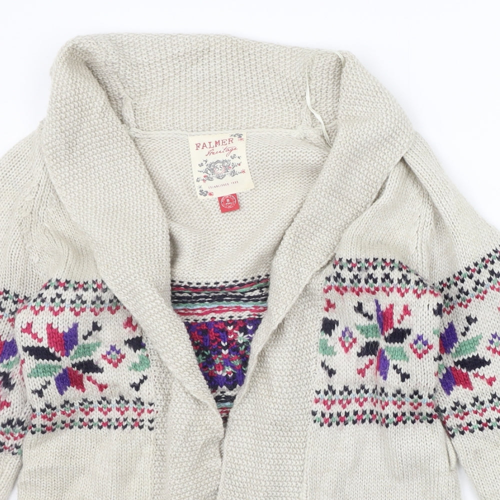 FALMER Womens Beige   Cardigan Jumper Size 8