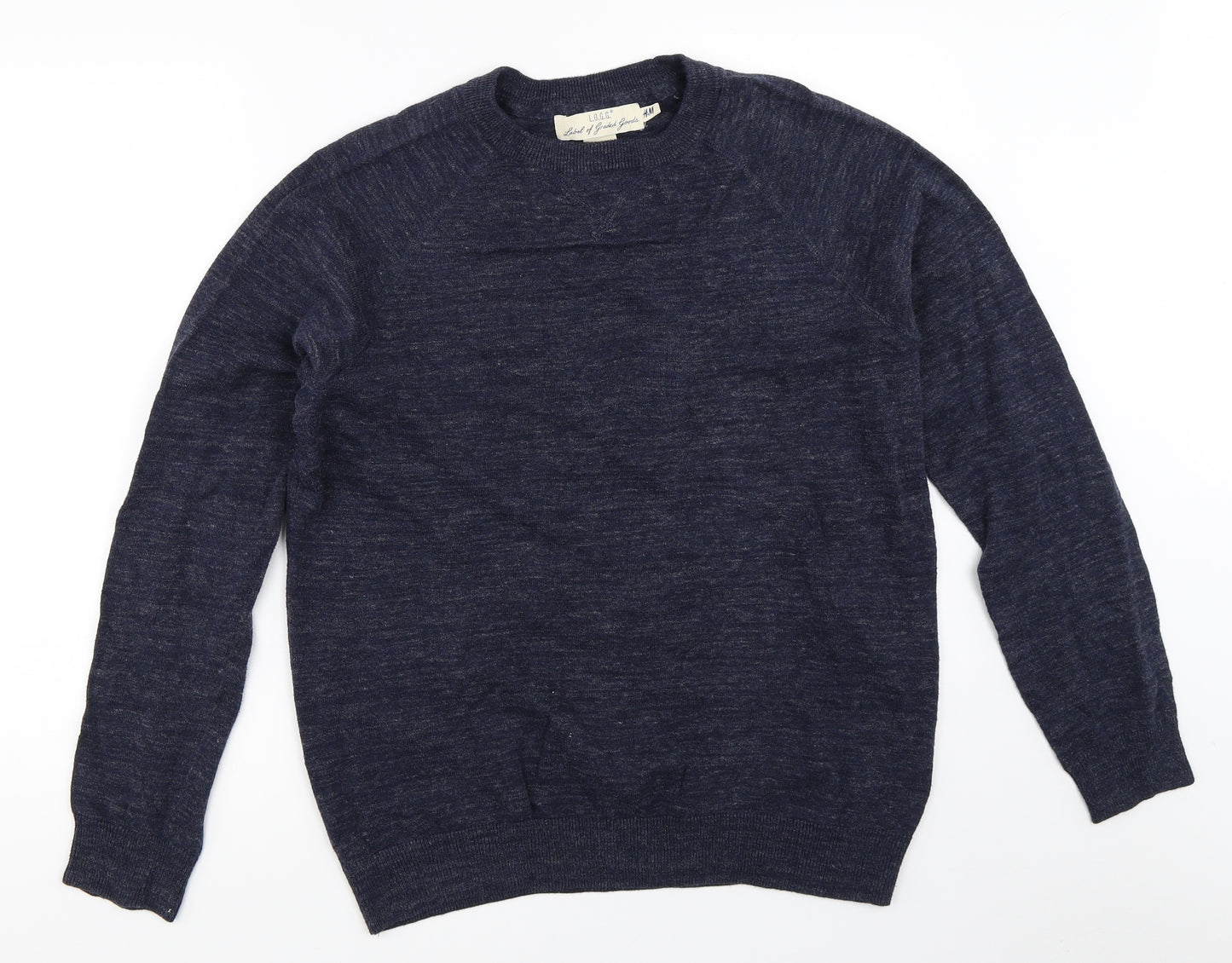H&M Mens Blue   Pullover Jumper Size M