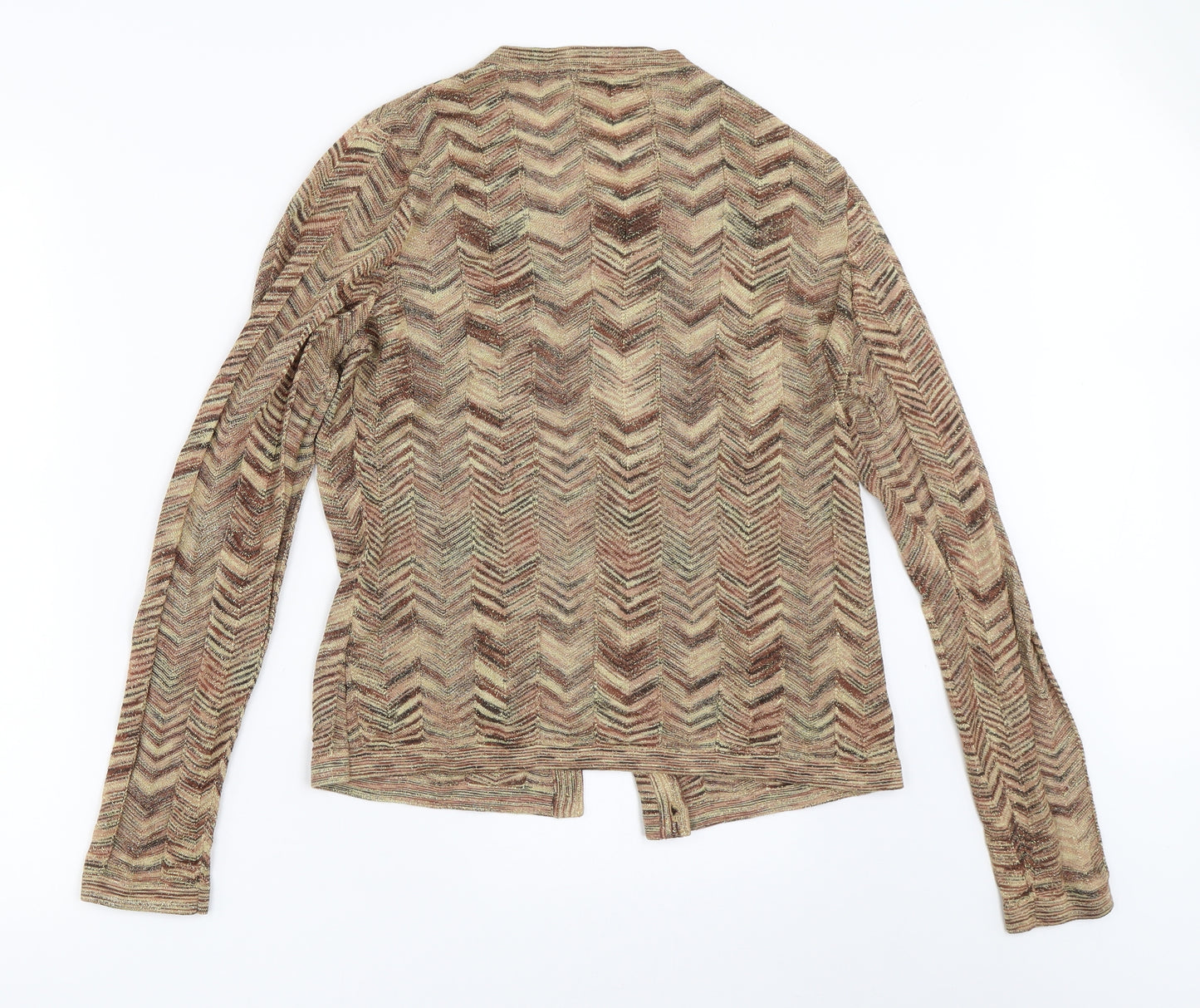 Coercion Womens Gold   Cardigan Jumper Size L