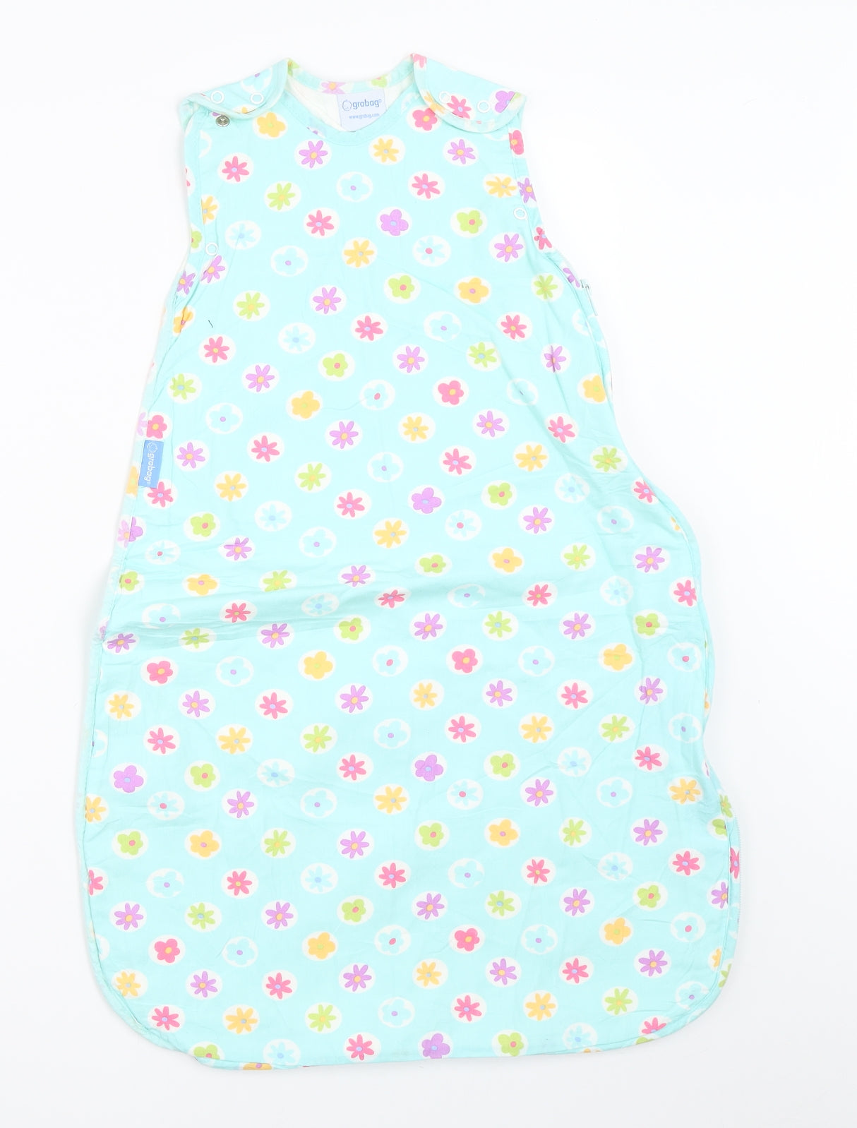 Grobag Baby Blue Floral  Babydoll One Piece One Size