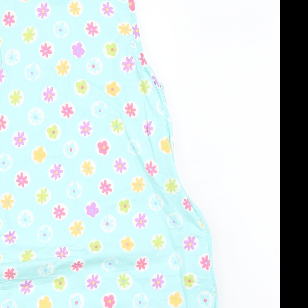 Grobag Baby Blue Floral  Babydoll One Piece One Size