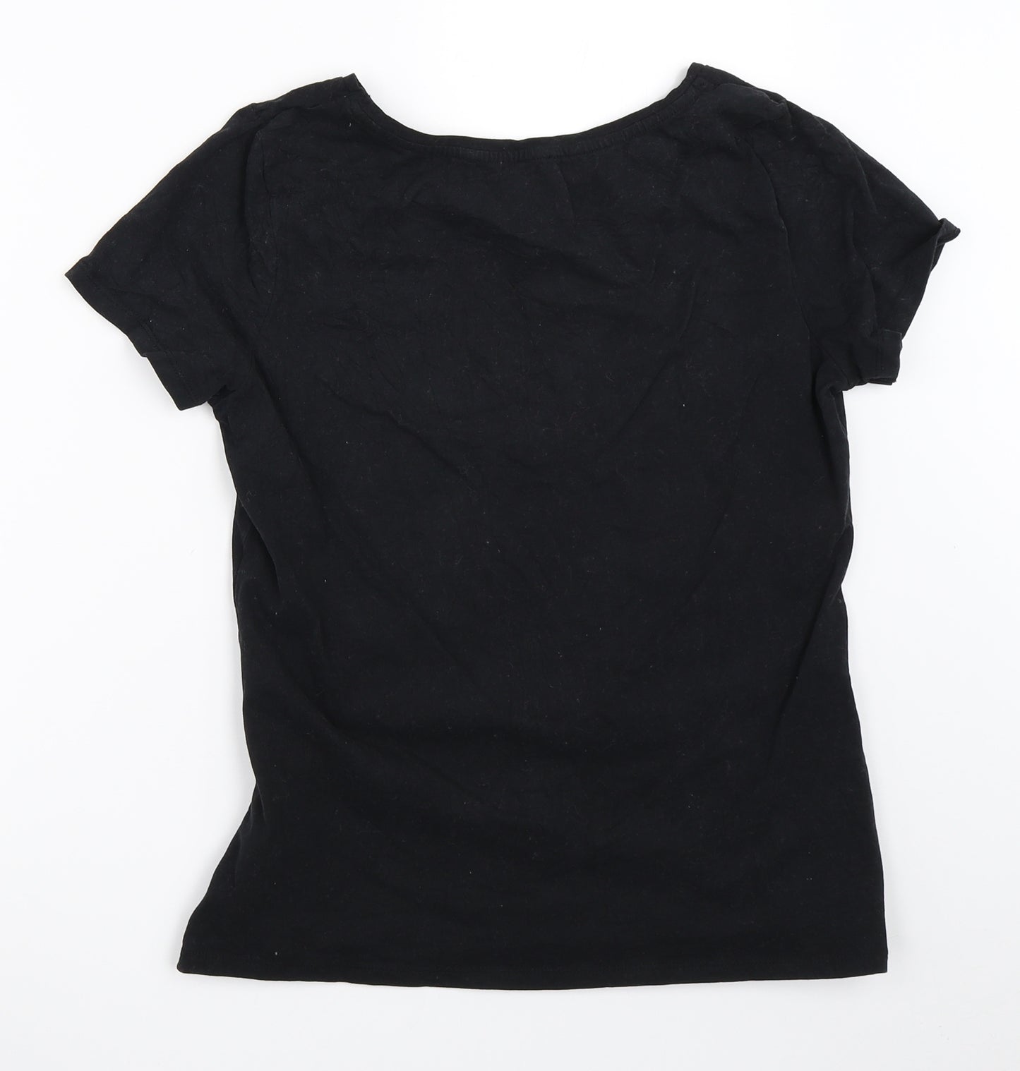 George Womens Black   Basic T-Shirt Size 10  - Pudsey Bear Children in Need