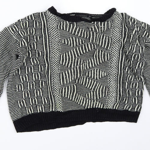 Brave Soul Womens Black   Pullover Jumper Size XS