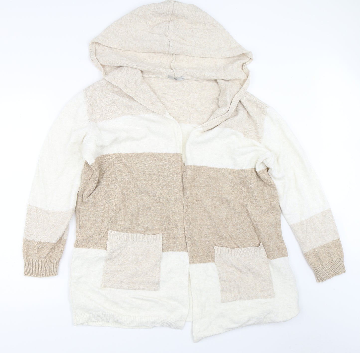 TU Womens Beige   Cardigan Jumper Size 16