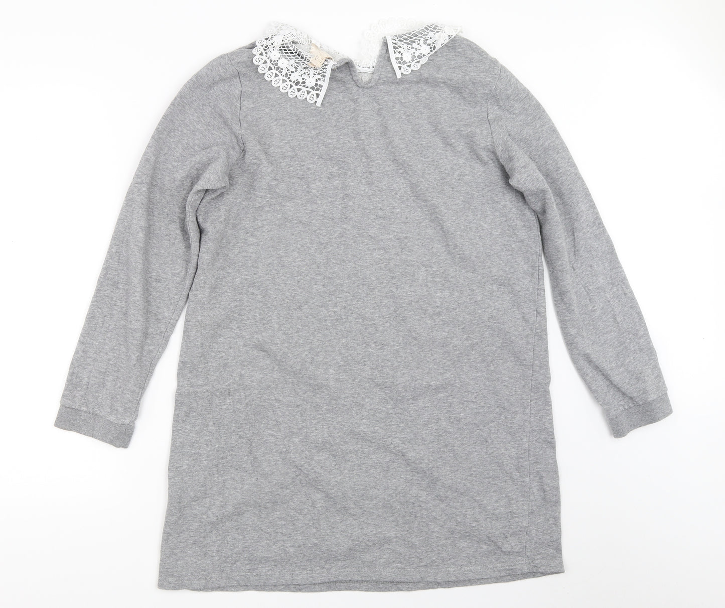 H&M Womens Grey   Jumper Dress  Size M