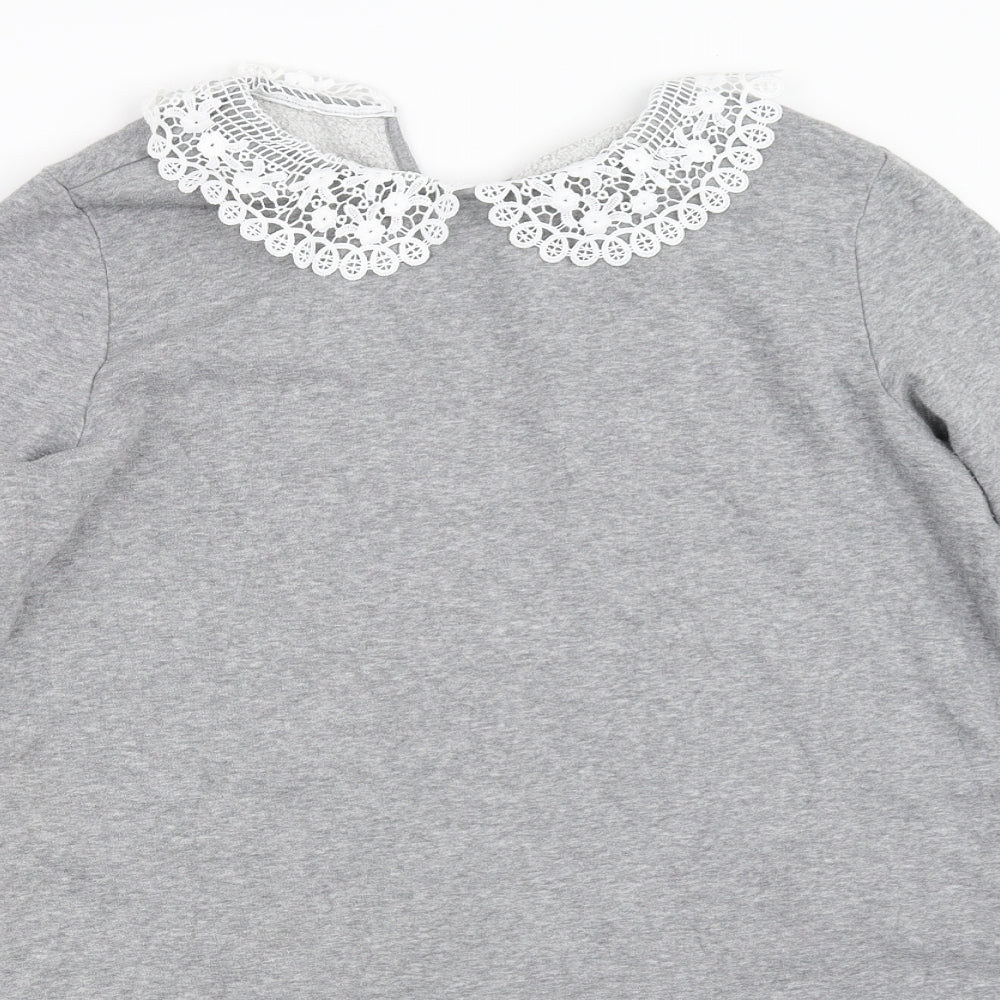 H&M Womens Grey   Jumper Dress  Size M
