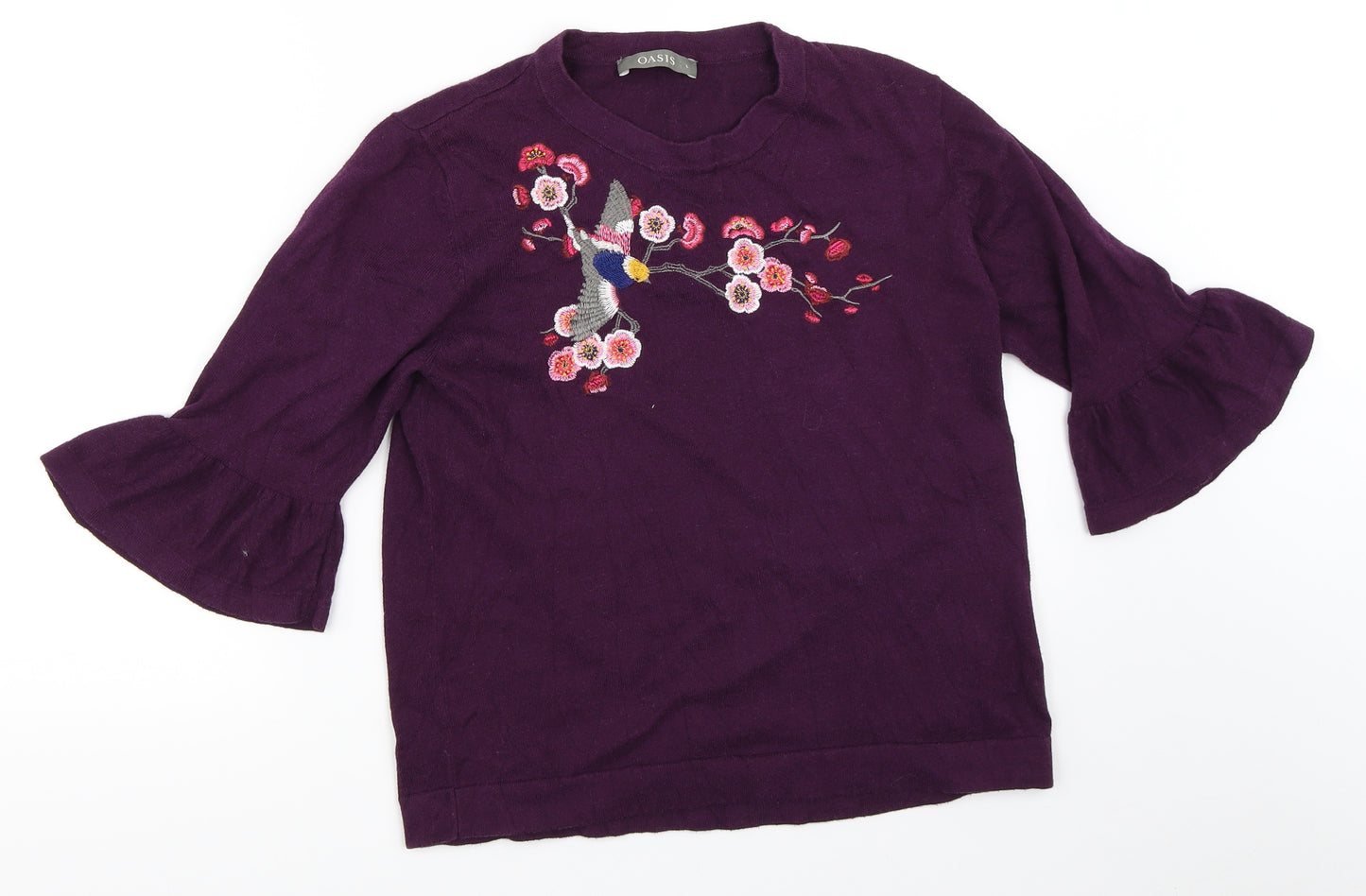 Oasis Womens Purple   Pullover Jumper Size L