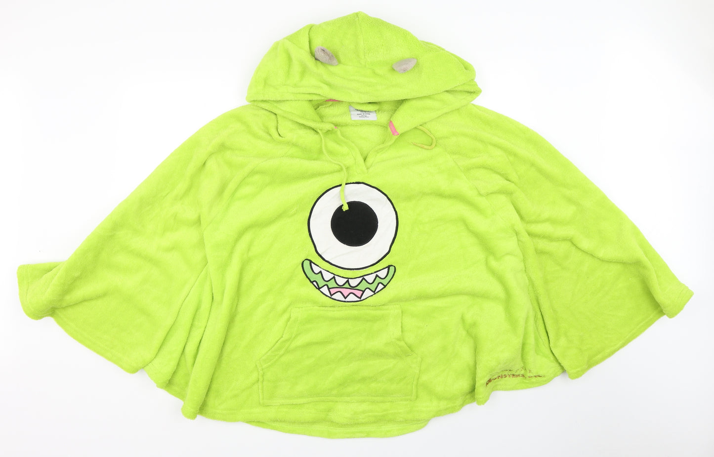 Disney Womens Green Solid  Babydoll Robe Size S  - monsters inc
