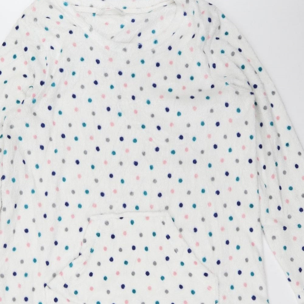 Bonmarché Womens White Polka Dot  Top Dress Size 16