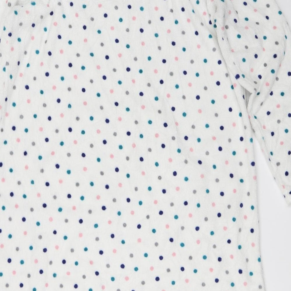 Bonmarché Womens White Polka Dot  Top Dress Size 16