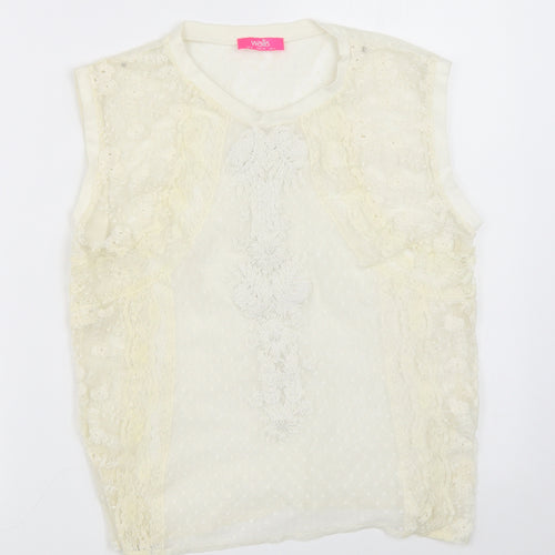 Wallis Womens Ivory   Basic Blouse Size 8
