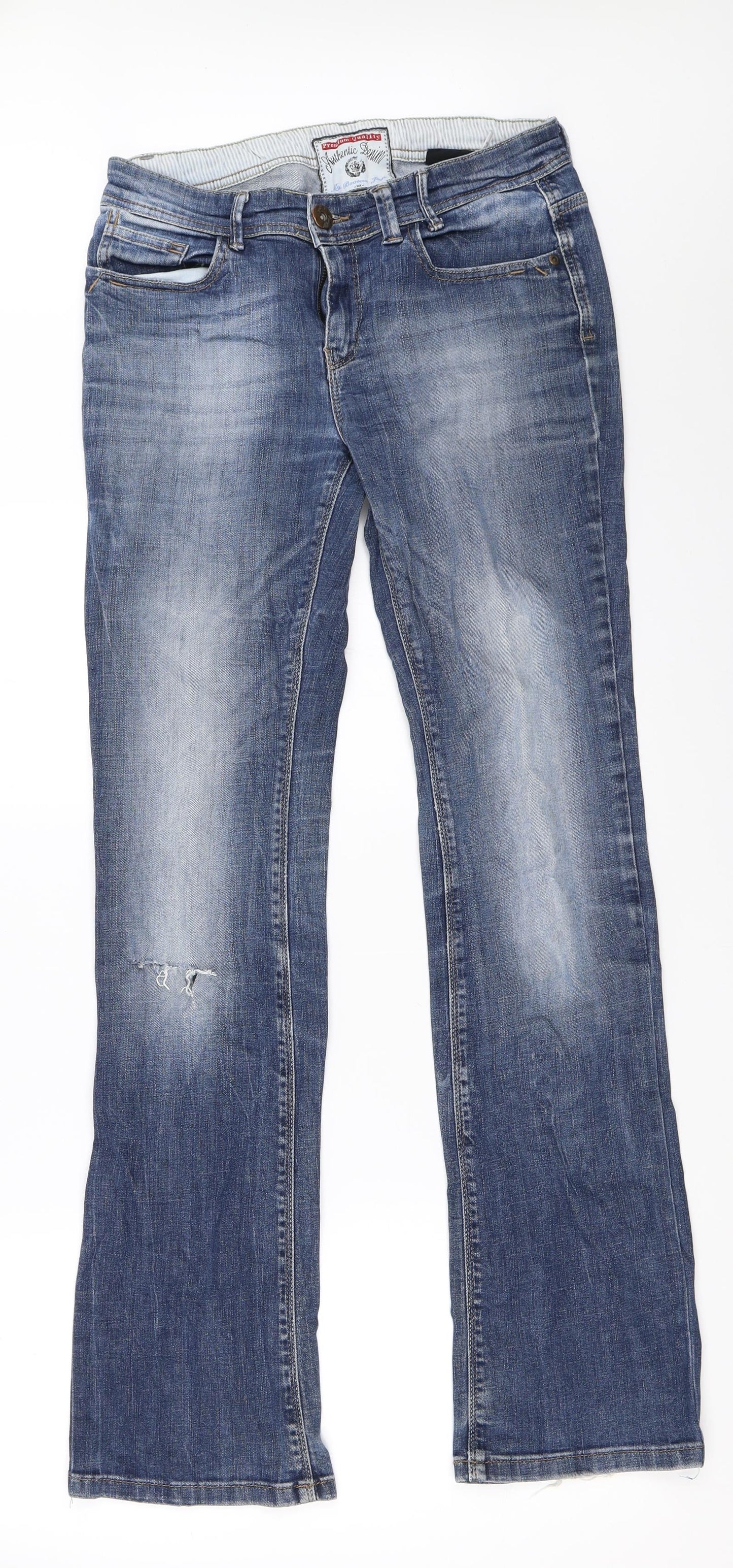NEXT Womens Blue  Denim Bootcut Jeans Size 10 L32 in