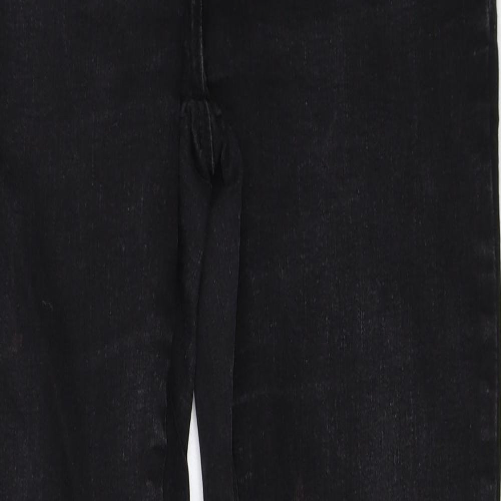 M&Co Womens Black  Denim Skinny Jeans Size 14 L28 in