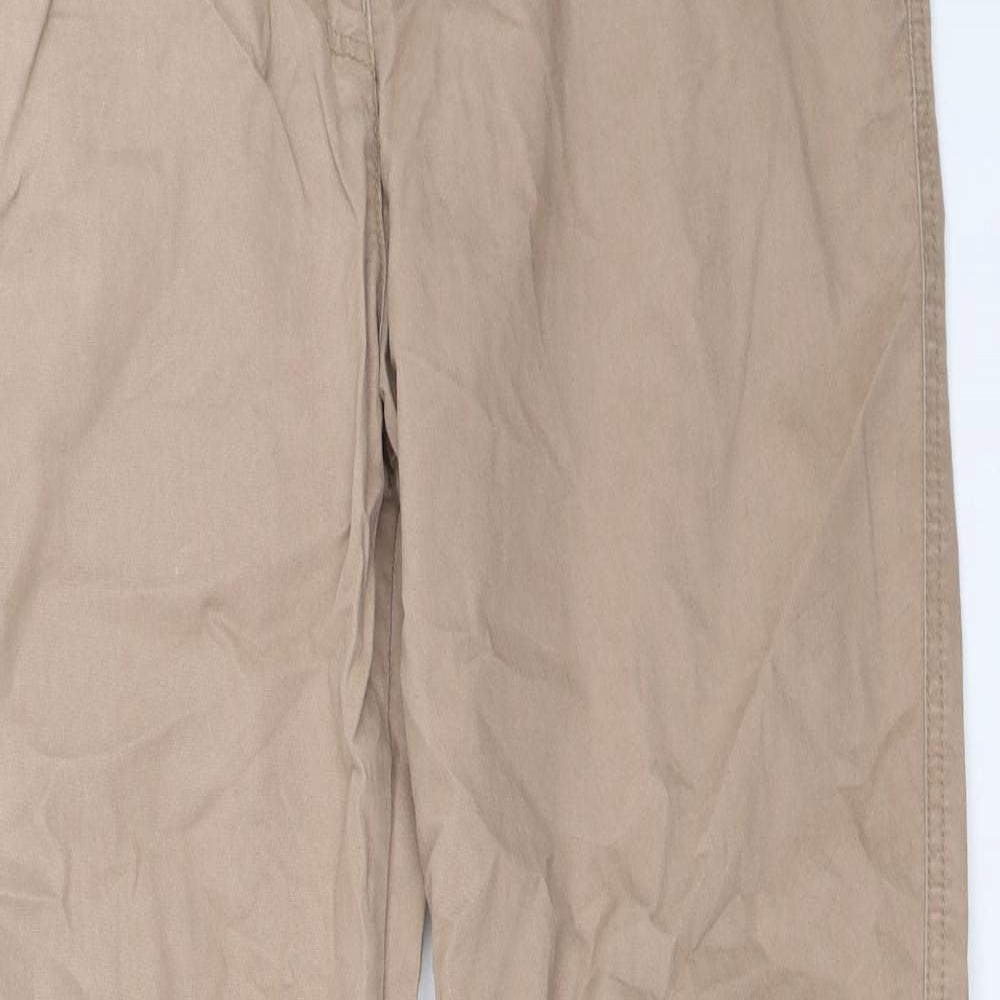 George Womens Beige   Chino Trousers Size 14 L30.5 in