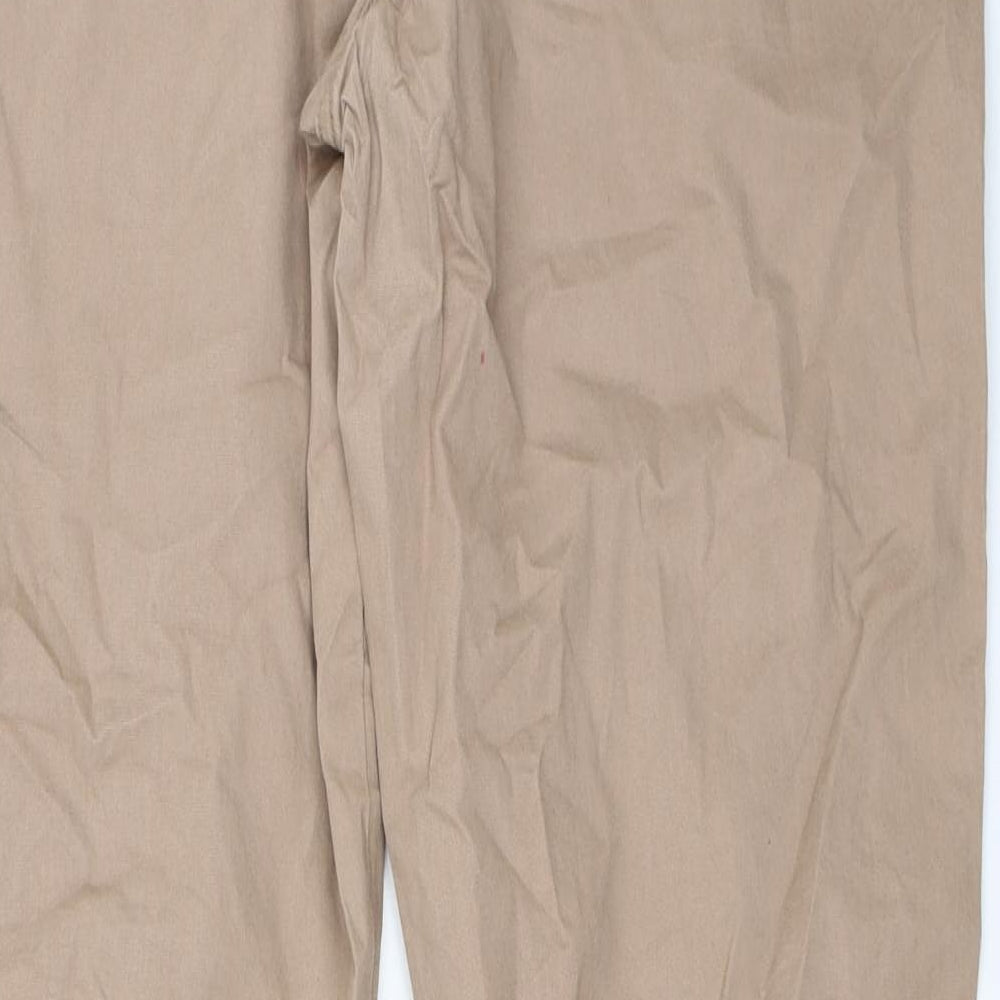 George Womens Beige   Chino Trousers Size 14 L30.5 in