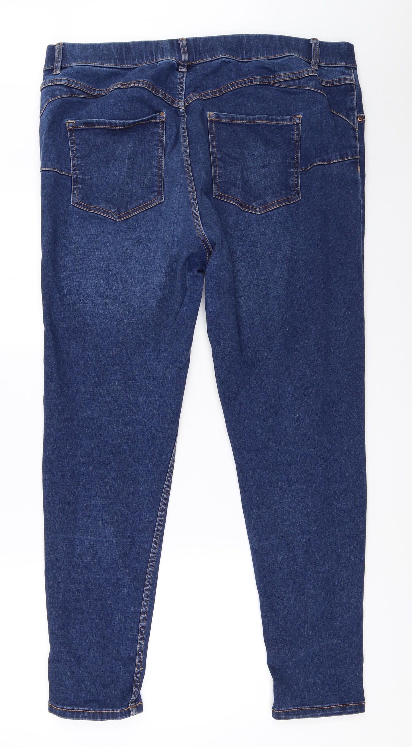 New Look Womens Blue  Denim Jegging Jeans Size 18 L28 in